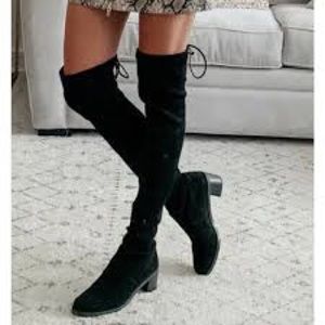 $895 Stuart weitzman darla over the knee suede boots size 7